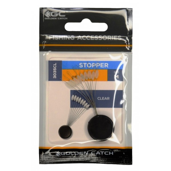 Рибальський стопор для поплавця, прозорий, GC, 3035CL, 9шт/уп, розмір M